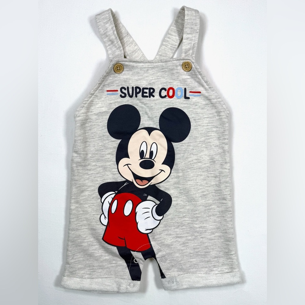 Disney Baby Boys‎ Mickey Mouse Shortall 12M Graphic One Piece Playwear